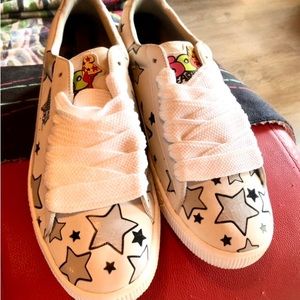 Puma Clyde Vaughn Bode sz 12 White Cheech Wizard
